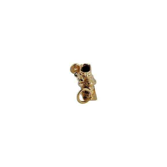 Vintage 14K Yellow Gold Ski and Boot Charm #10582 - Picture 6 of 7